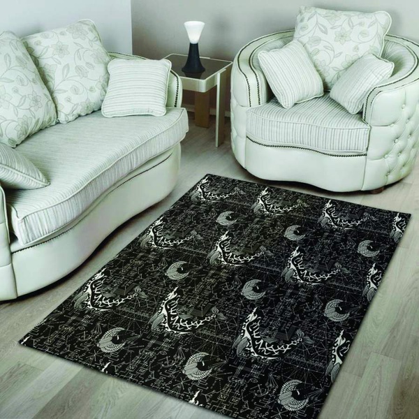 Dolphin Gothic Witch Area Rug