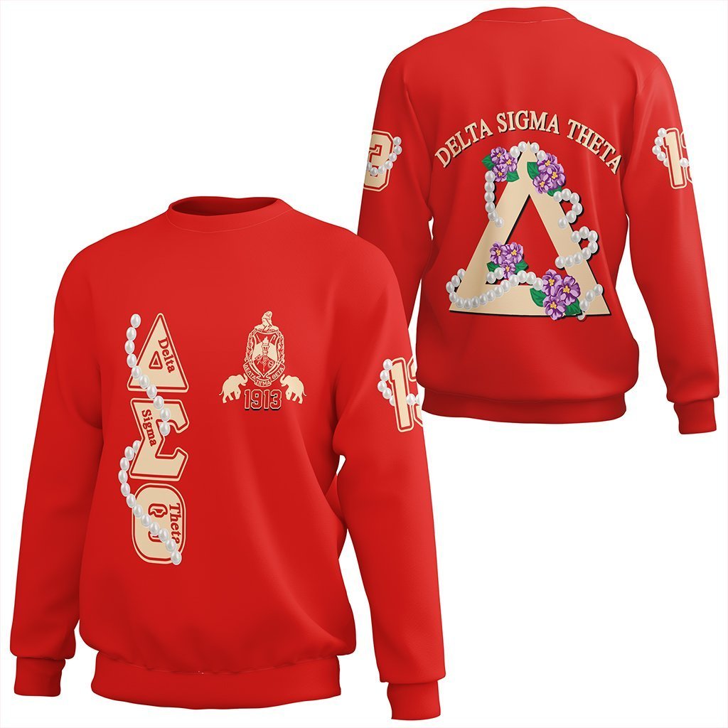 Greek Life Sweatshirt – Delta Sigma Theta Pearl Red Sweatshirt