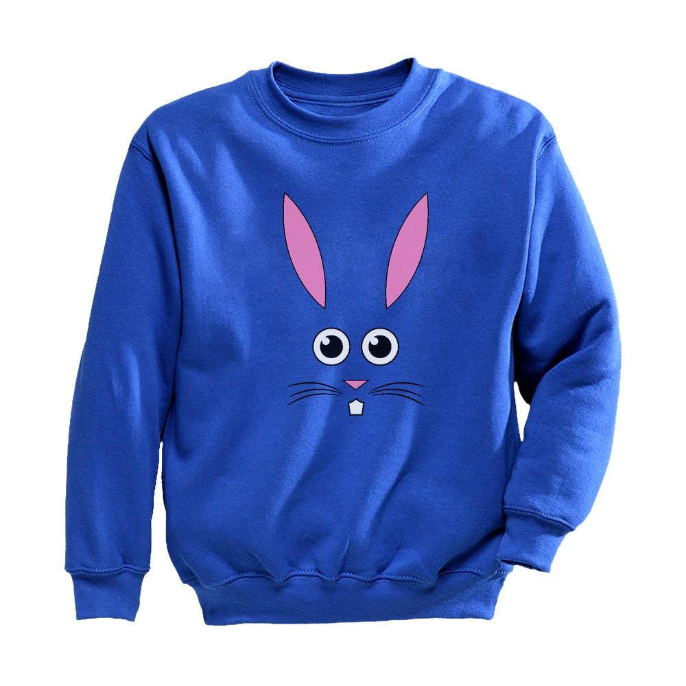 Children’S Cute Easter Bunny Face Toddler Kids Sweatshirt