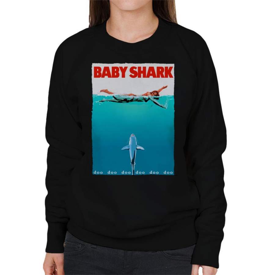 Baby Shark Jaws Parody Women’s Sweatshirt