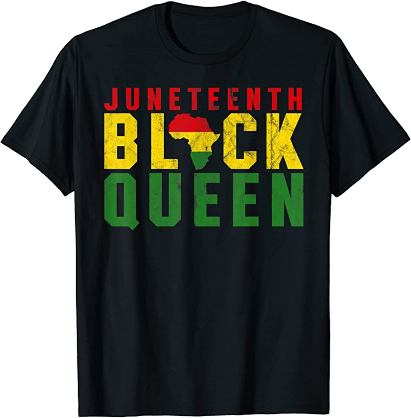 Juneteenth Black Queen Emancipation Day Melanin Black Pride T-Shirt