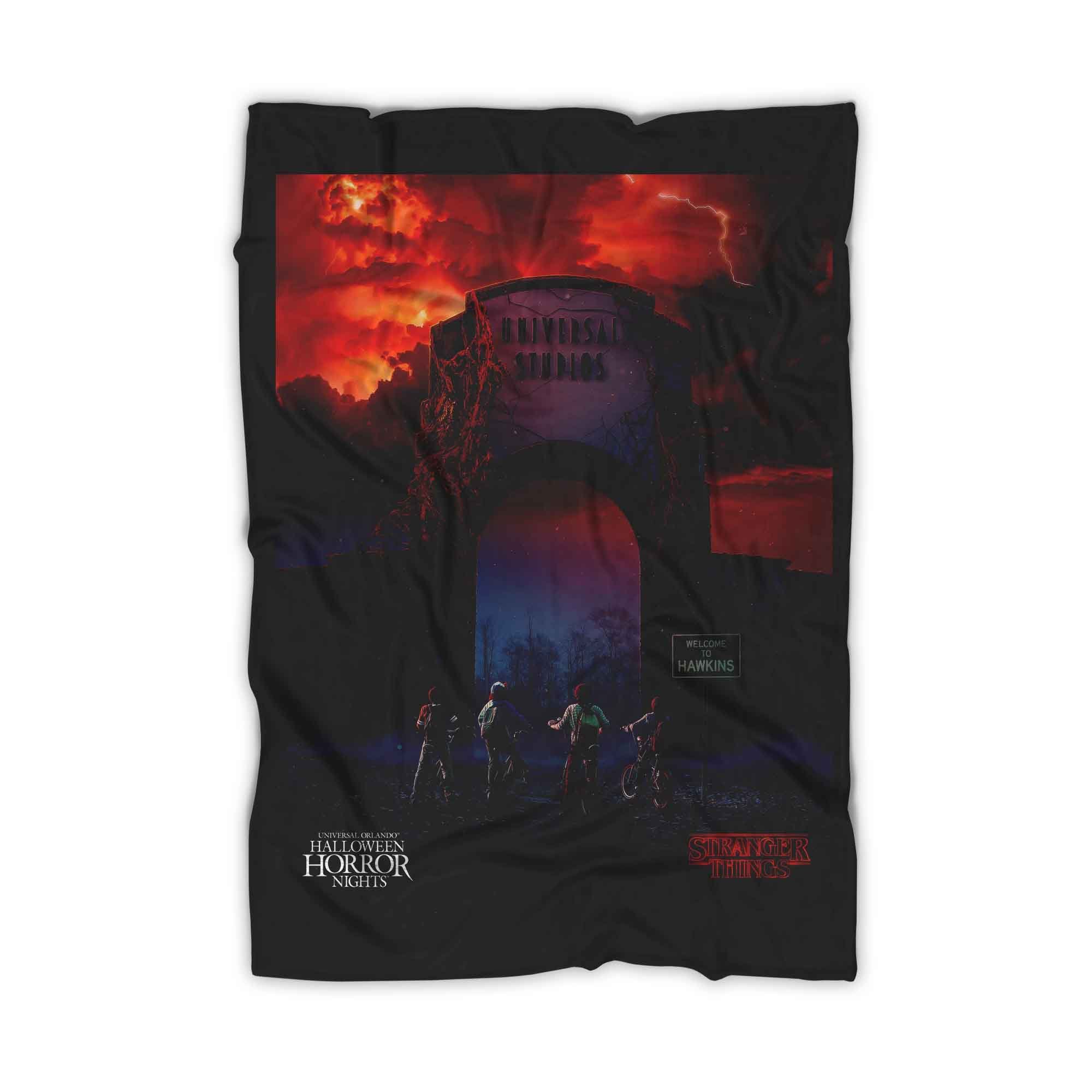 Stranger Things Halloween Horror Nights Poster Blanket