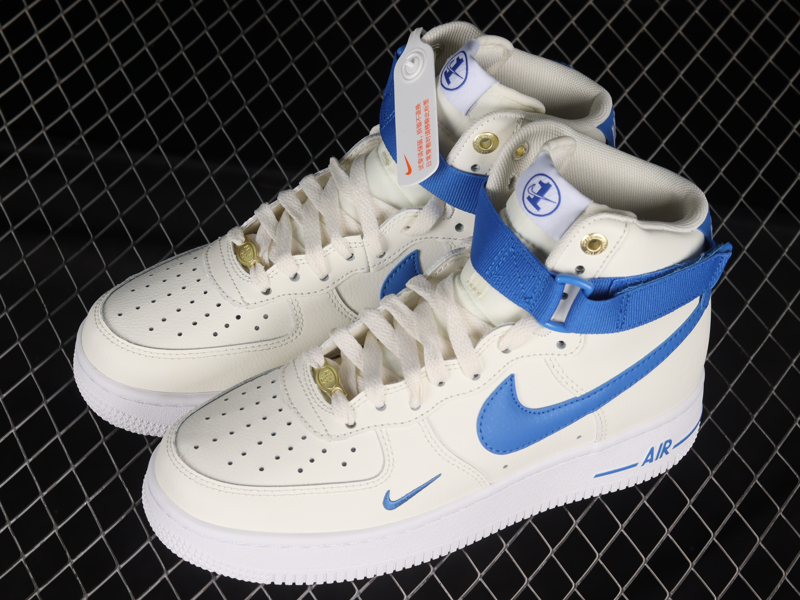 Nike Air Force 1 High Since 82 White Blue Shoes Sneakers SNK557962154