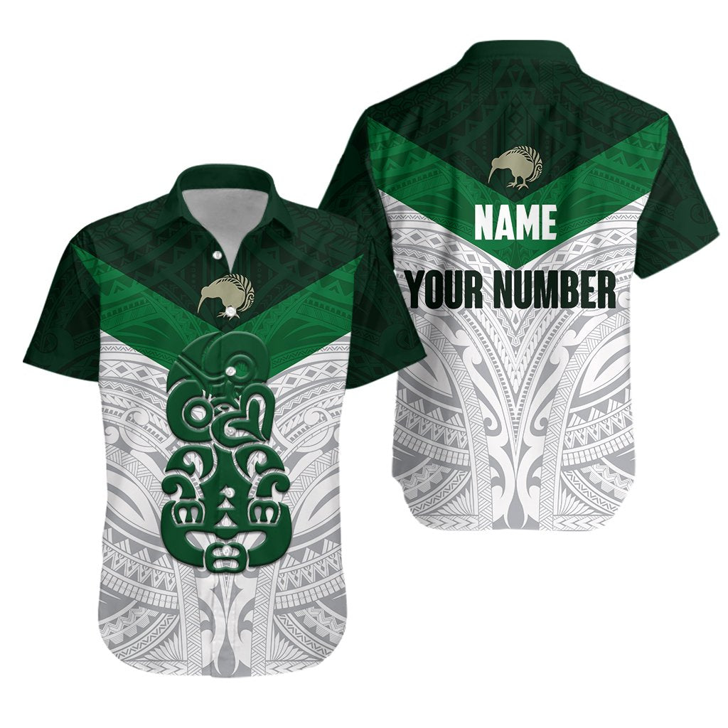 (Custom Personalised) Aotearoa Rugby Hawaiian Shirt Maori Kiwi