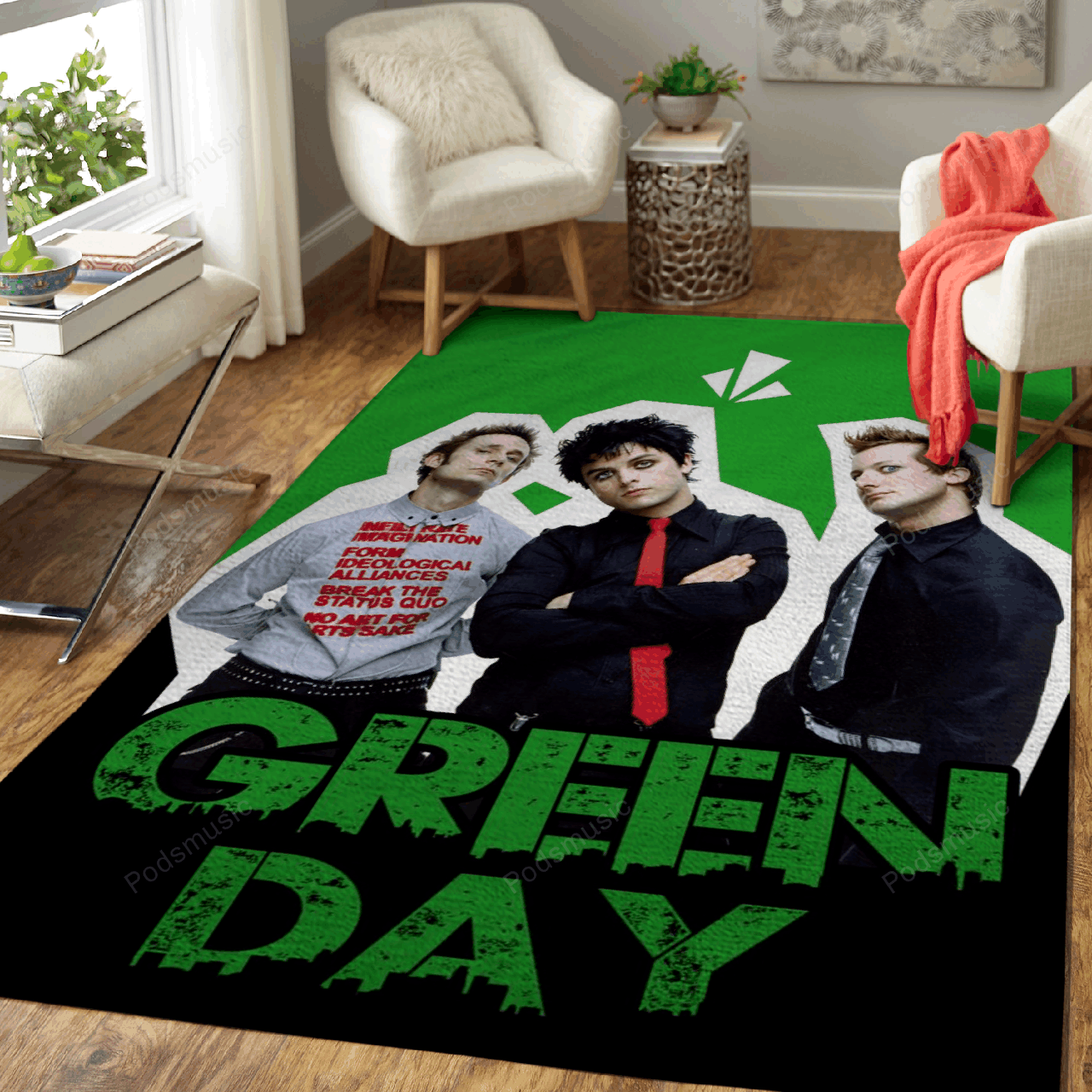 Green day – All About Music Art For Fans Area Rug Carpet