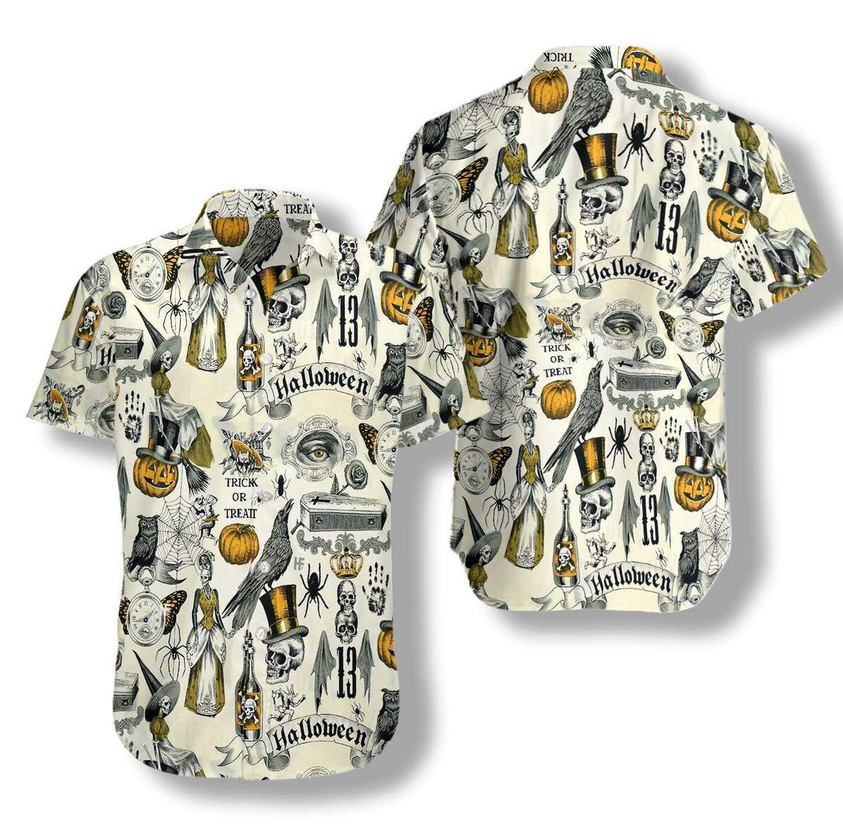 Trickery Halloween Hawaii Shirt For Men Women Adult Ha57585