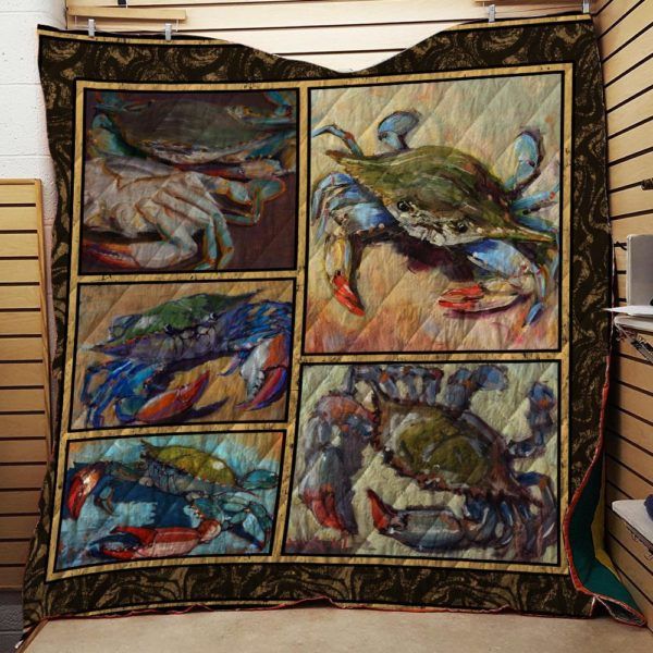 Crab #Bfeb-02 3D Quilt Blanket HGM27