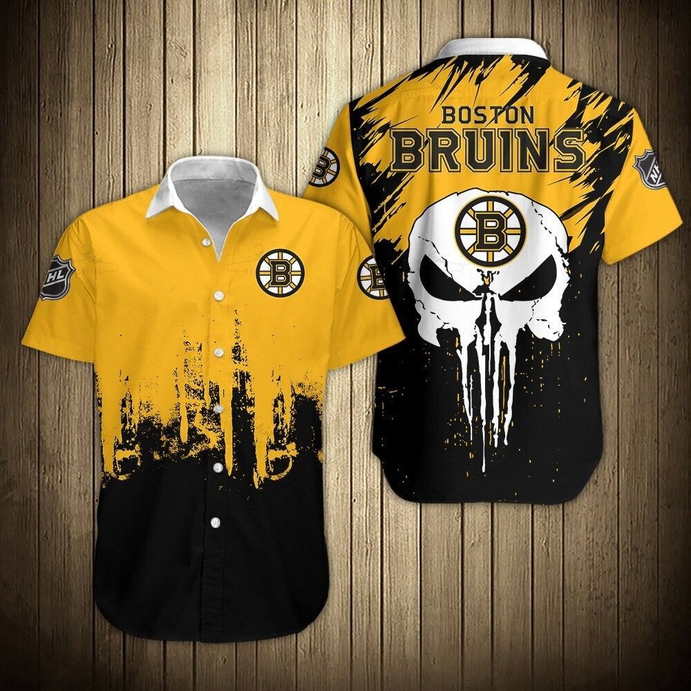 Boston Bruins Shirts 3D Graffiti Skulls Design Gift S