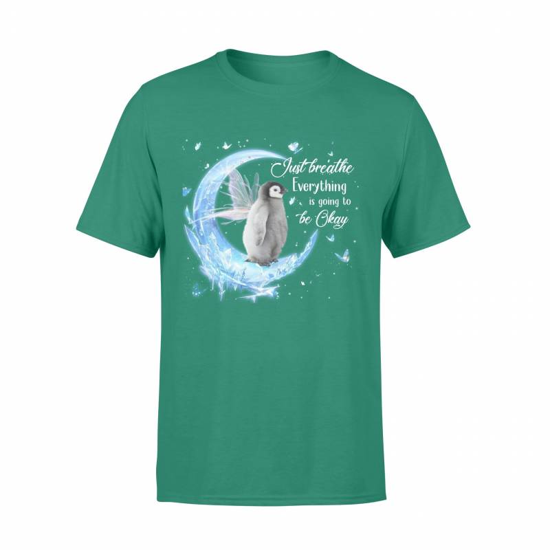 Sunshine89 – Fairy moon & penguin with the wing – Premium T-shirt