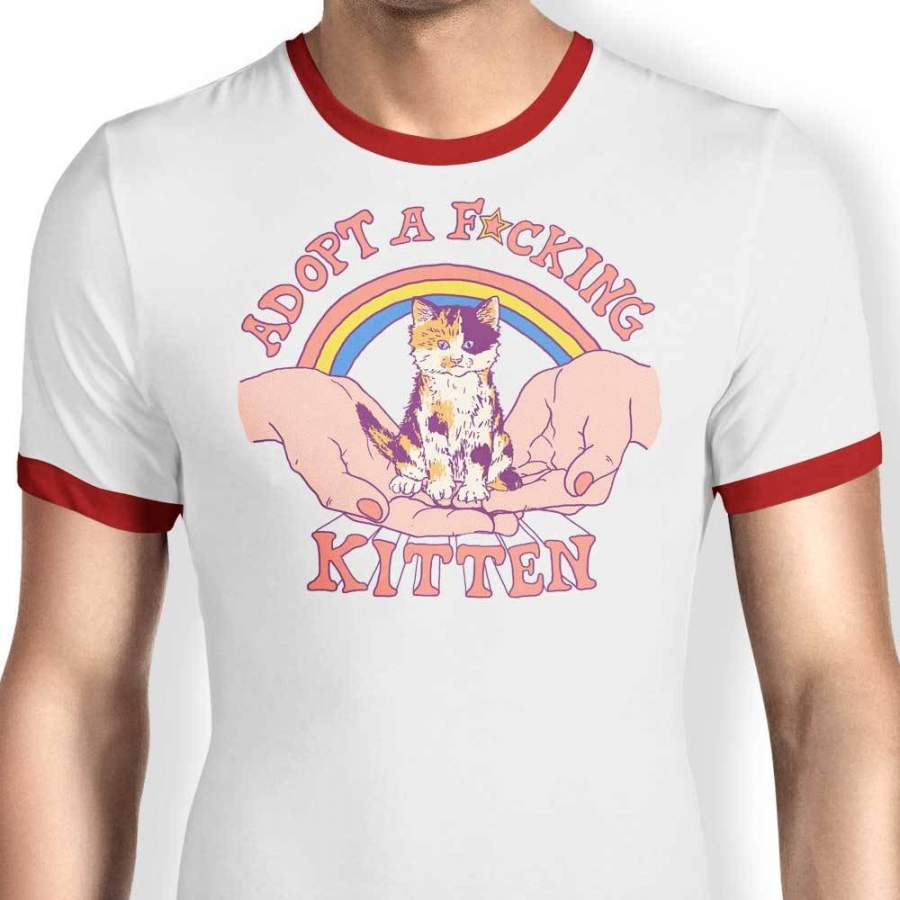 Adopt a Kitten – Ringer T-Shirt