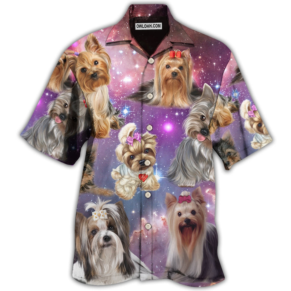 Yorkshire Terrier Mysterious Galaxy – Hawaiian Shirt  – Owl Ohh