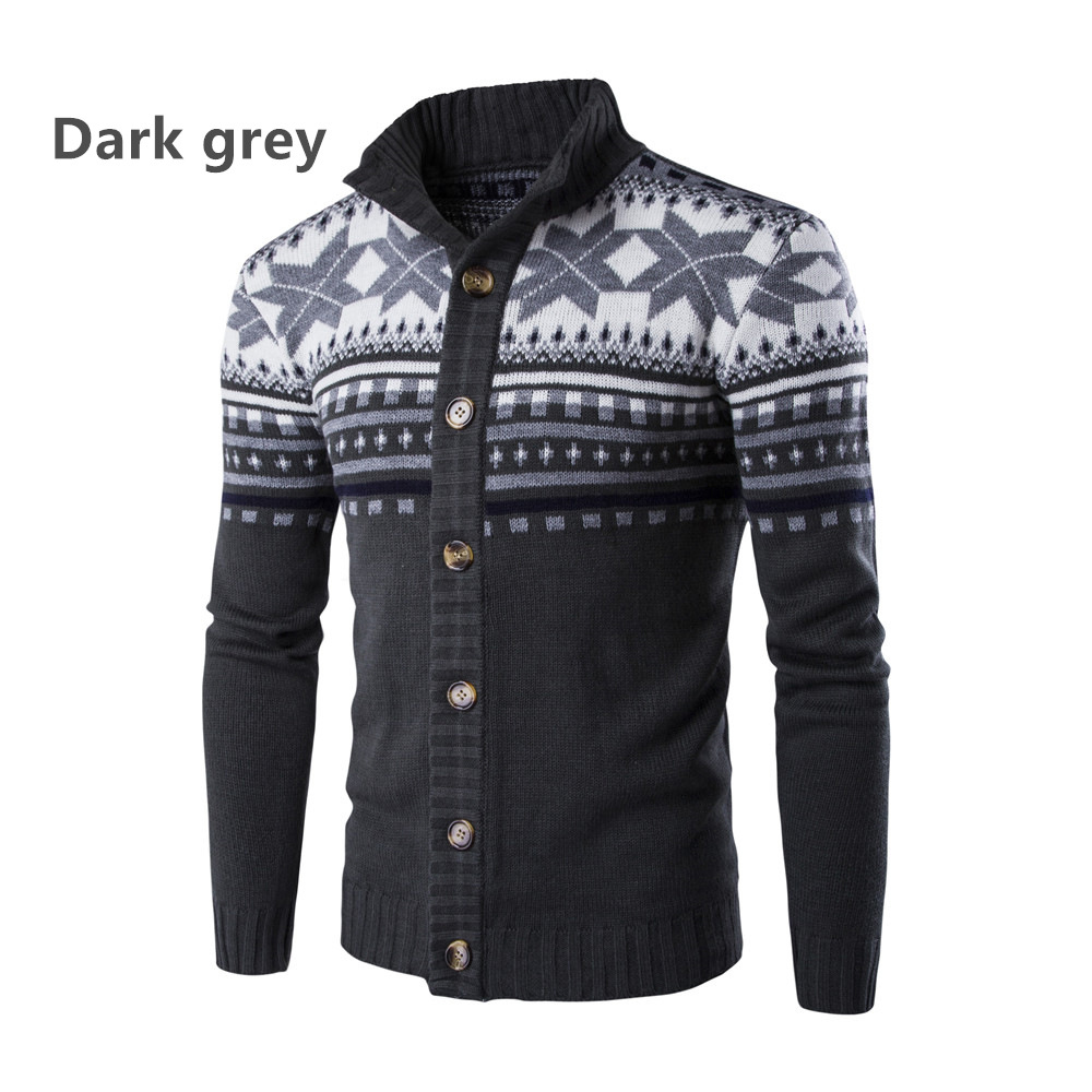 2022 Christmas Men’s Sweaters Winter Cashmere Wool Cardigan Fashion Patchwork Knitted Sweater Thick Warm Slim Cardigan Coats alx