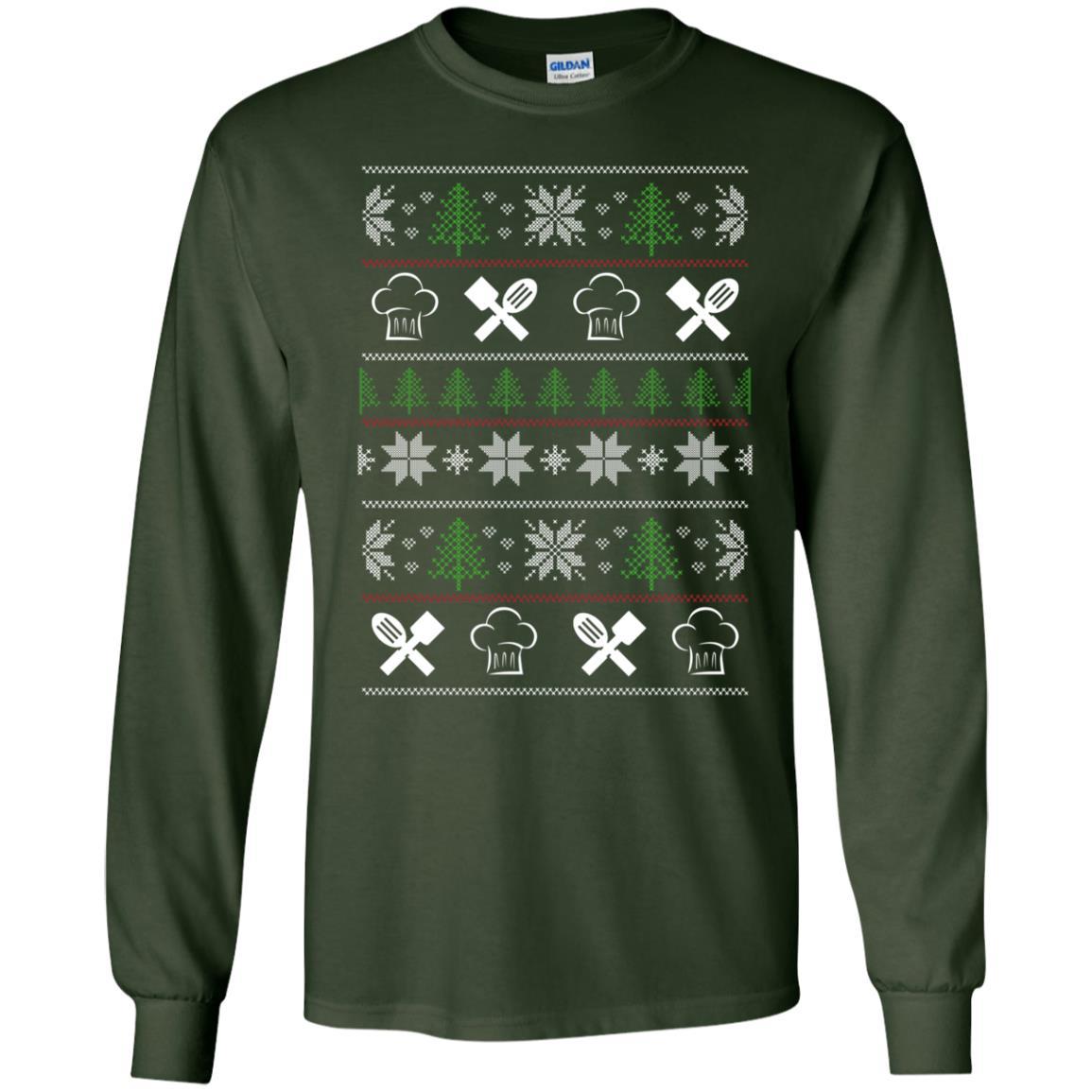 Ugly Sweater Chef Symbol Tee Shirt Gift