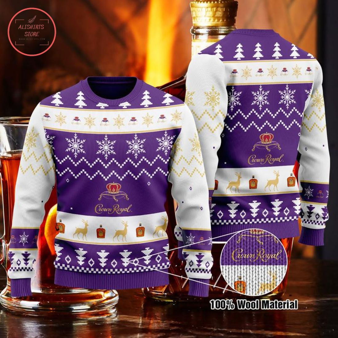 Crown Royal Whisky Christmas Sweater – Diosweater