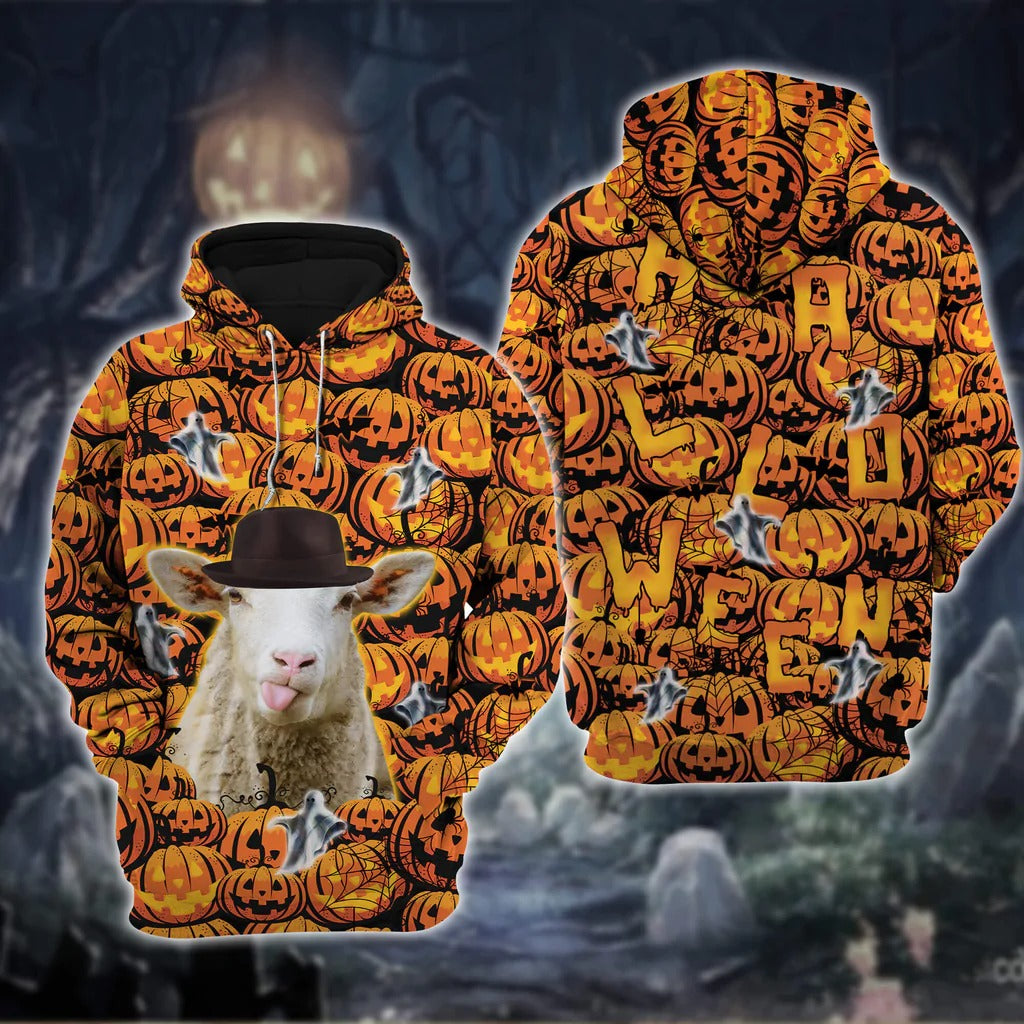 3D All Over Printed Sheep Halloween Hoodie