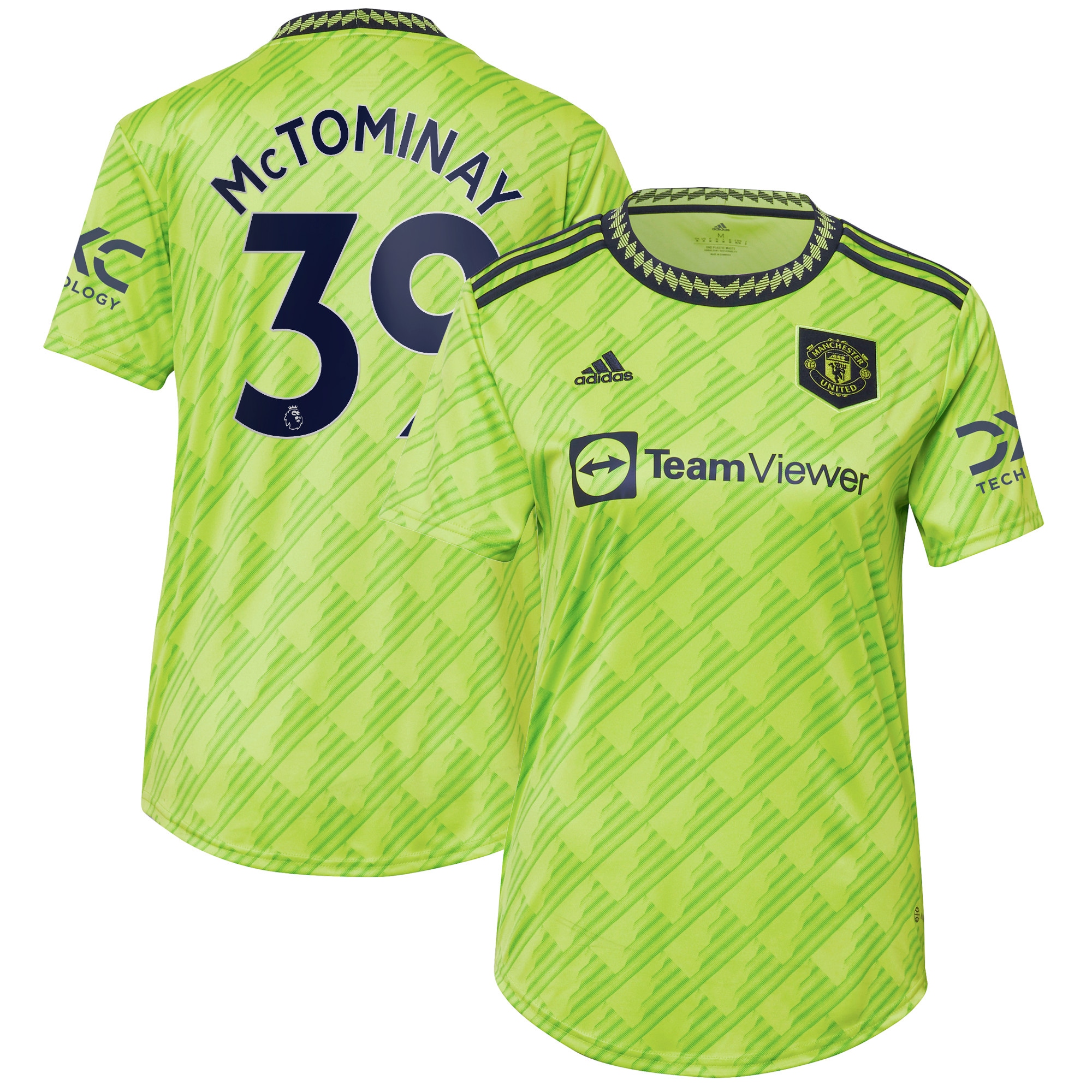 Scott McTominay Manchester United Women's 2022/23 Third Replica Player Jersey – Neon Green