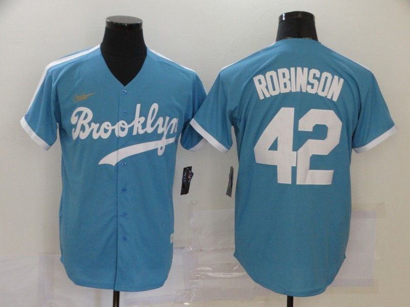 Brooklyn Dodgers Jackie Robinson #42 2020 MLB Teal Jersey