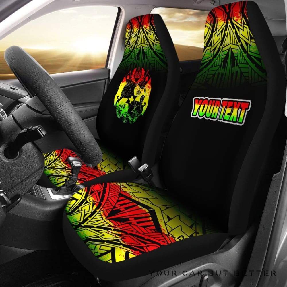 Tonga Car Seat Covers Custom Fog Reggae Style