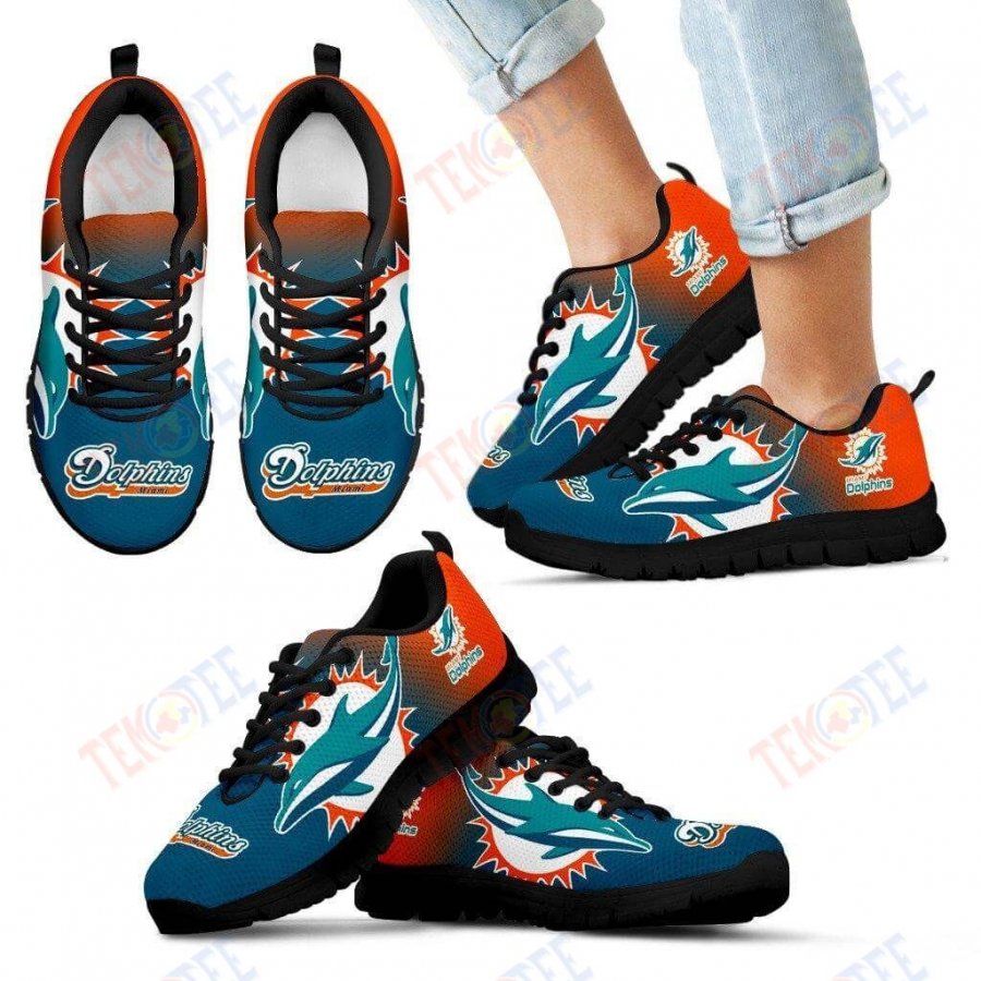 Mens Womens Miami Dolphins Sneakers Special Unofficial Sneaker Running Shoes For Men Women TDT101