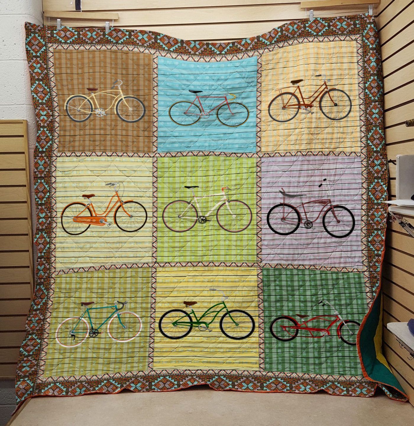 Bicycle 1 3D Quilt Blanket HGM22