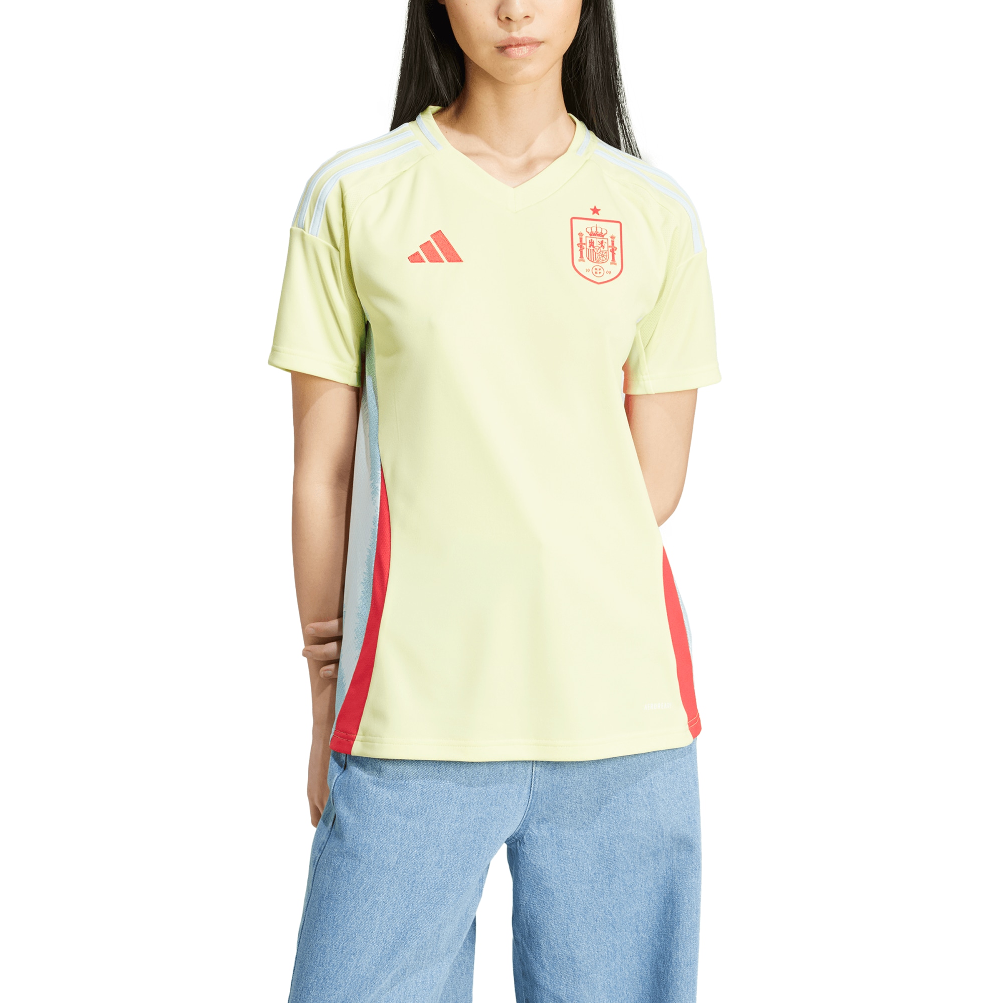 Spain National Team Women's 2024 Away Replica Jersey – Yellow