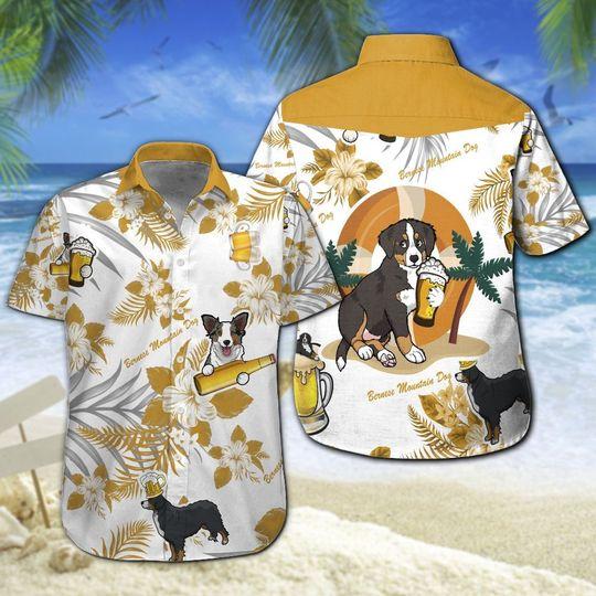 Bernese Mountain Dog Beer Hawaii Shirt For Men Women Adult Ha105618