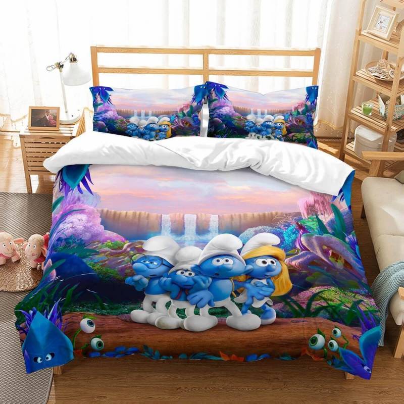 3D Customize Themurfs Et Bedroomet Bed3D Customize Bedding Set Duvet Cover SetBedroom Set Bedlinen