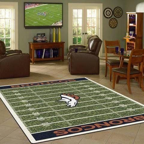 Denver Broncos Rug, Football Rug Floor Decor The Us Decor