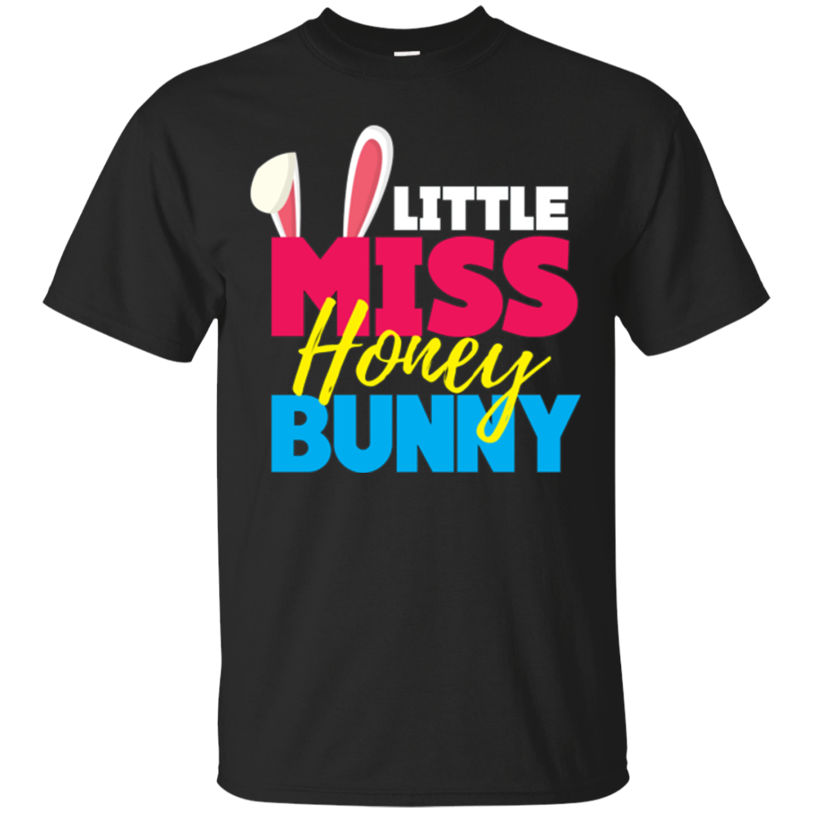 Kids Little Miss Honey Bunny Cute Easter Kids Shirt Boys & Girls