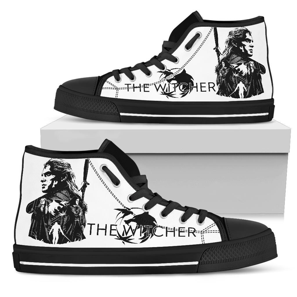 The Witcher Sneakers Movies High Top Shoes Fan Gift