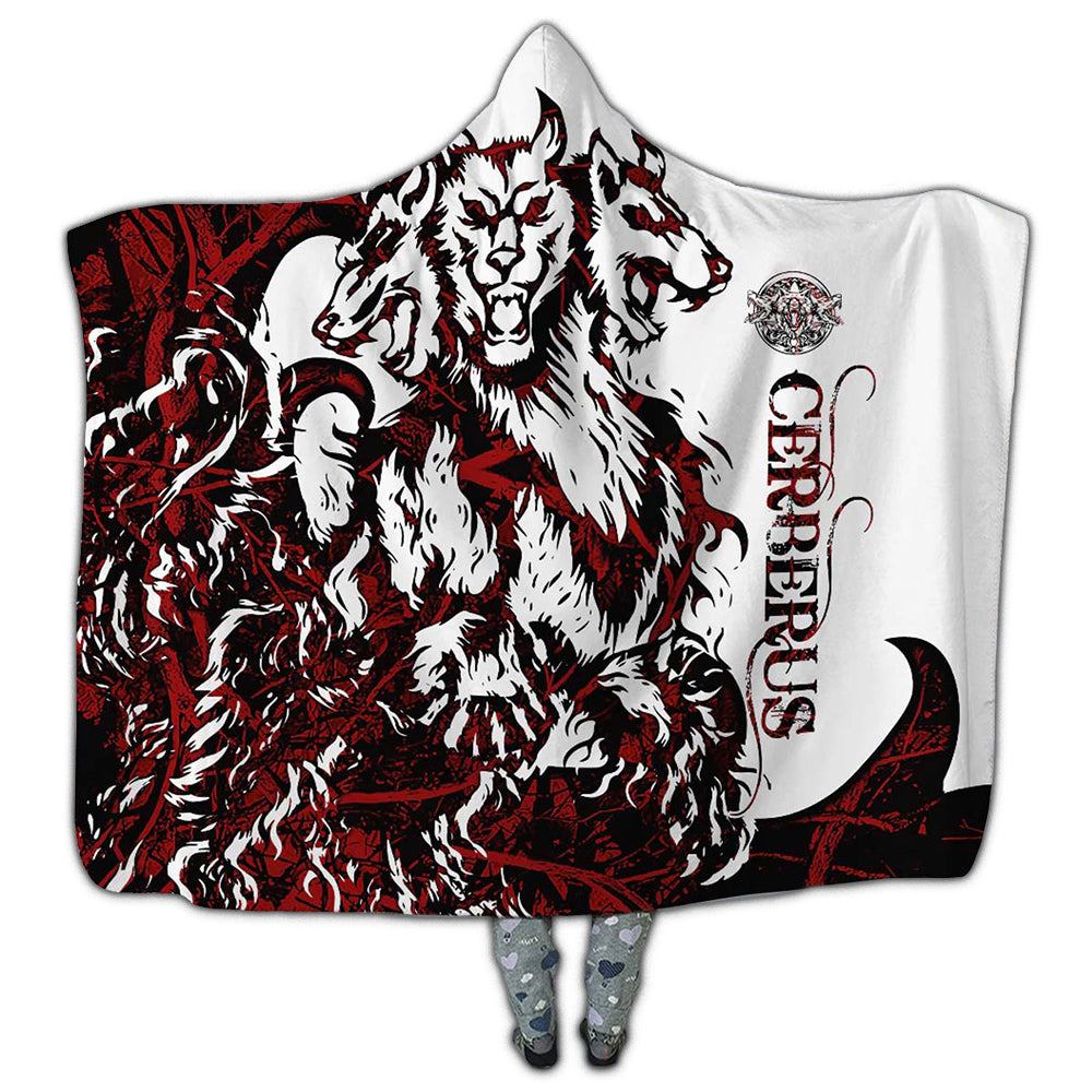 Viking Cerberus Legend Red And White Cool Style – Hoodie Blanket  – Owl Ohh