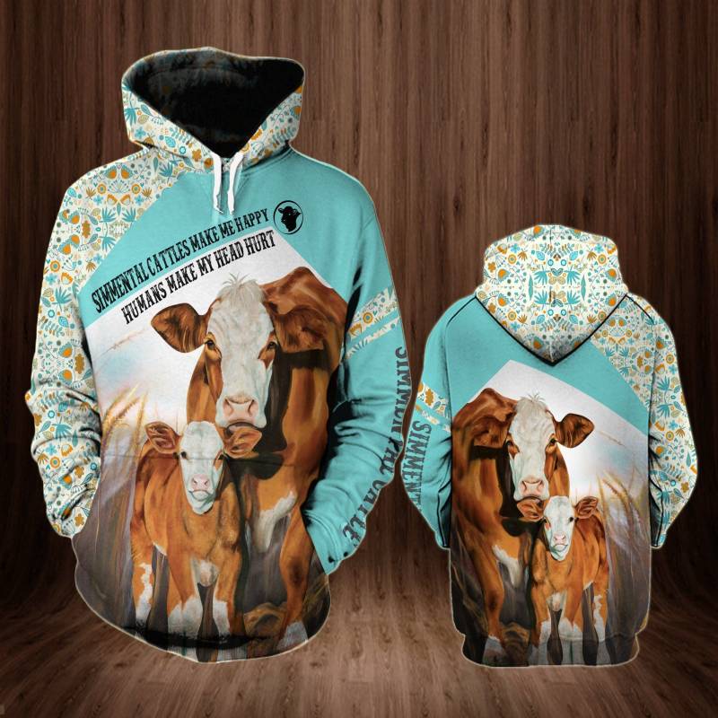 Animal Cale Happy Sim Mental Hoodie