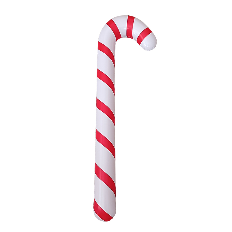 90cm Inflatable Christmas Candy Cane Stick Balloons Outdoor Candy Canes Decor for Xmas Decoration Supplies 2022 Navidad alx