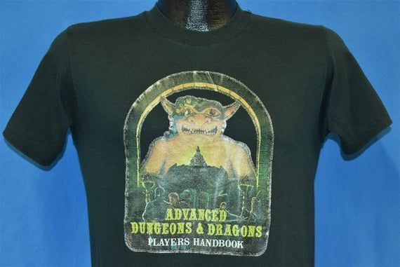 70S Dungeons And Dragons Advanced Players Handbook Iron On Shirt Vintage Shirt