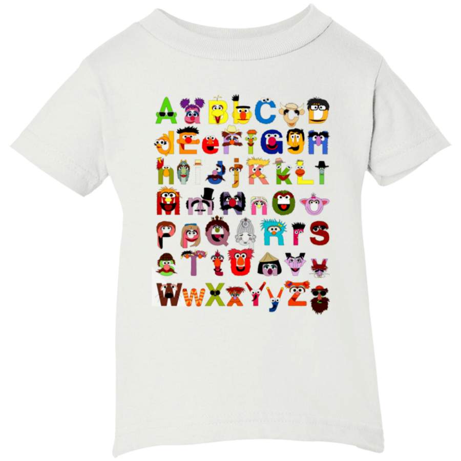 Sesame Street Alphabet Sesame Street Alphabet Kids Short Sleeve T-Shirt