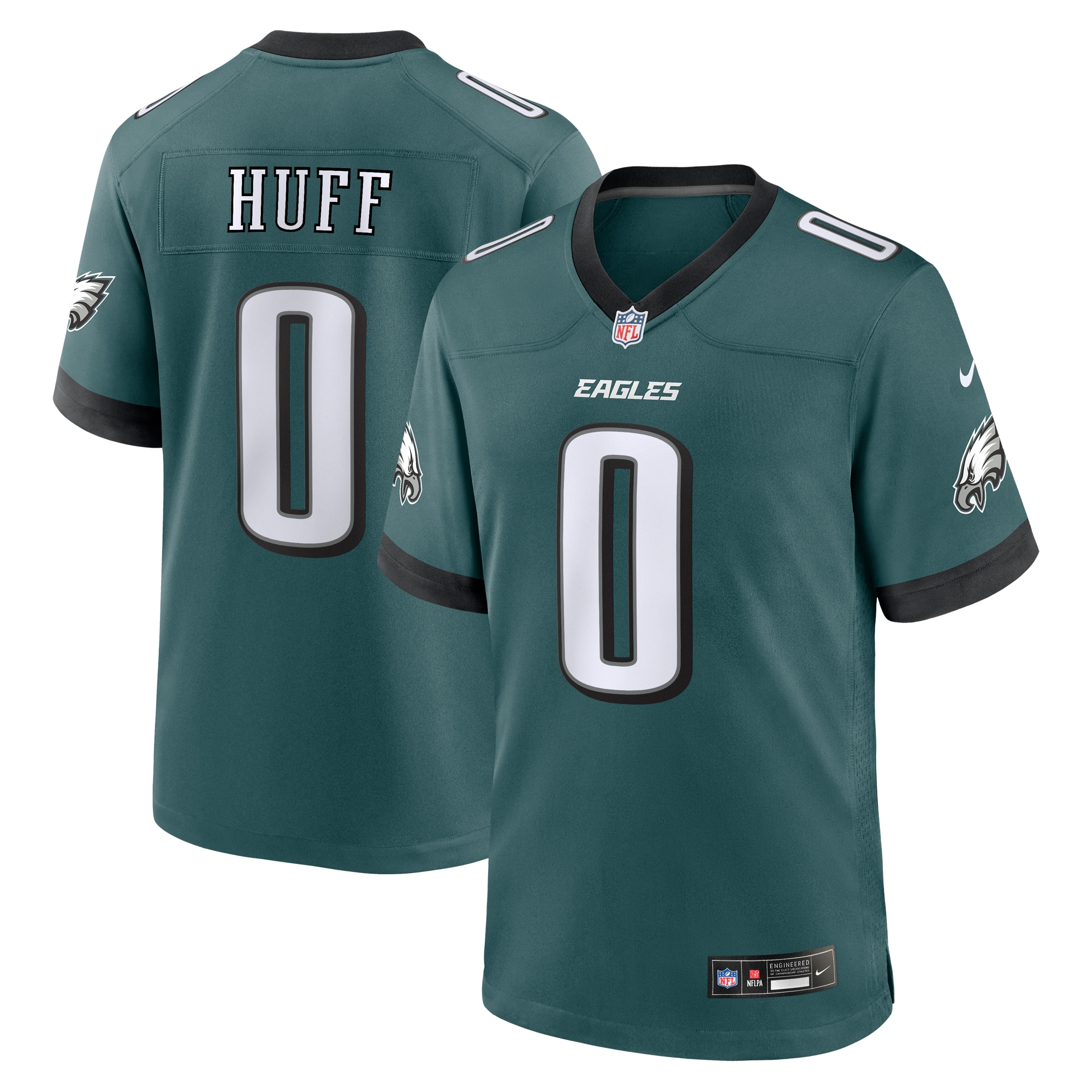 Bryce Huff Philadelphia Eagles Game Player Jersey – Midnight Green