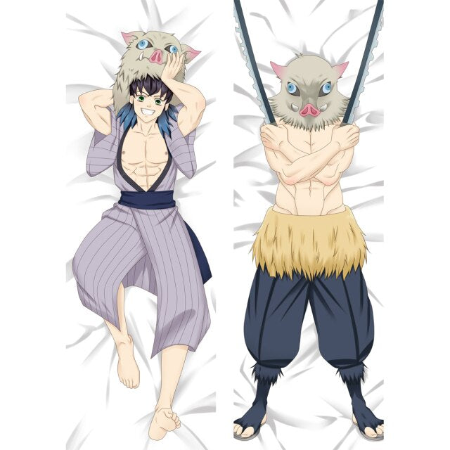 Demon Slayer: Kimetsu No Yaiba – Hashibira Inosuke – Double-Sided Anime Dakimakura Pillow Case