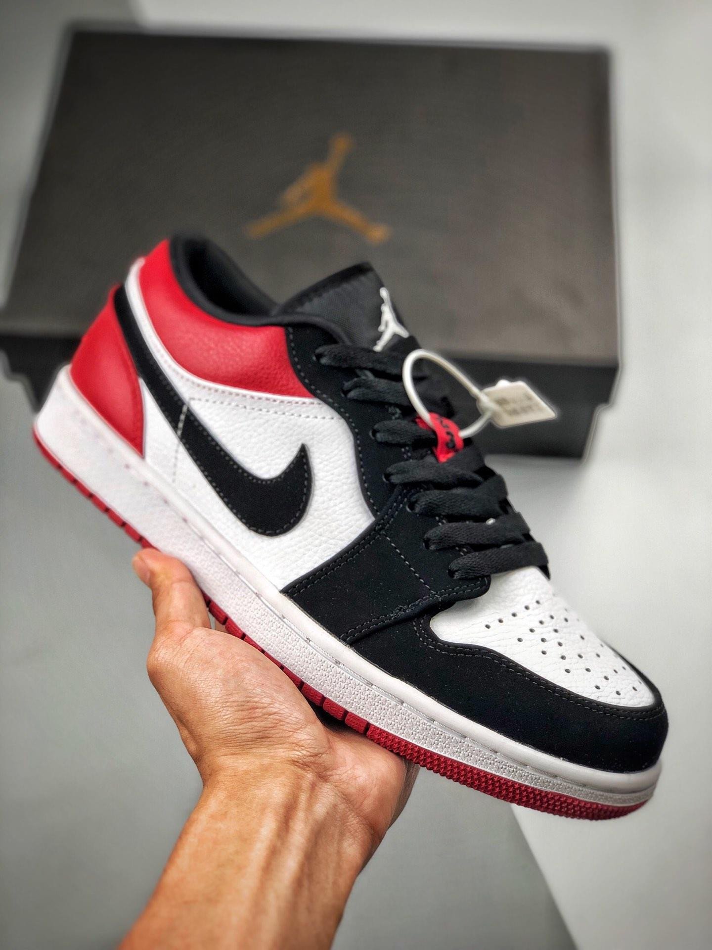 JD 1 Low ‘Black Toe’ Black Red 553558-116 5342059