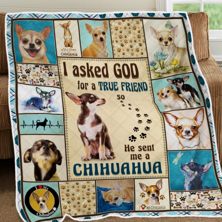 Chihuahua Puppy Blanket Gifts – Dogs Fleece Blanket Quilting