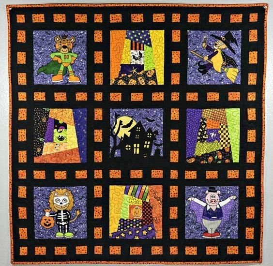 Halloween Animals Cla0710462Q Quilt Blanket