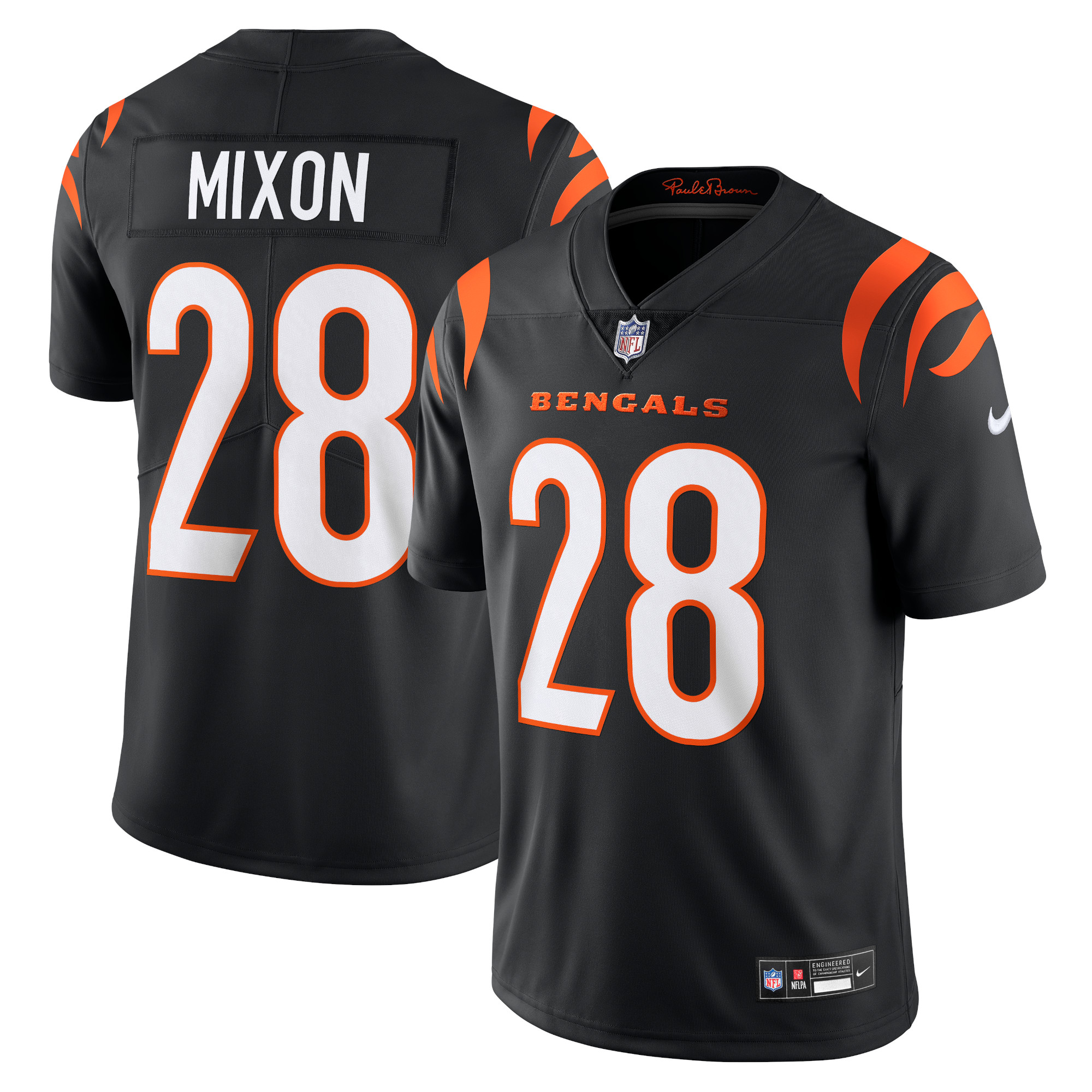 Men’s Cincinnati Bengals Joe Mixon Black  Vapor Untouchable Limited Jersey