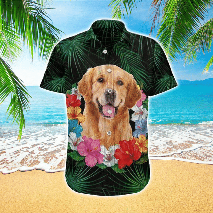 Retriever Dog Hawaii Hawaii Shirt Men Ha53148