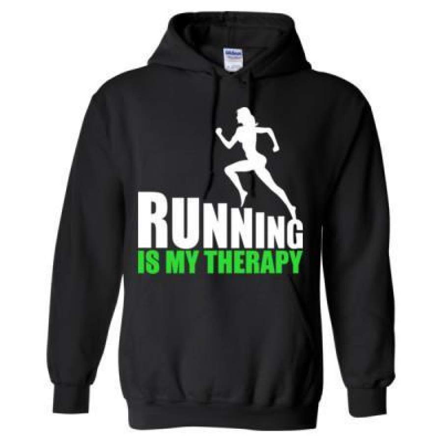 AGR Running Is My Therapy – Heavy Blend™ Hooded Sweatshirt