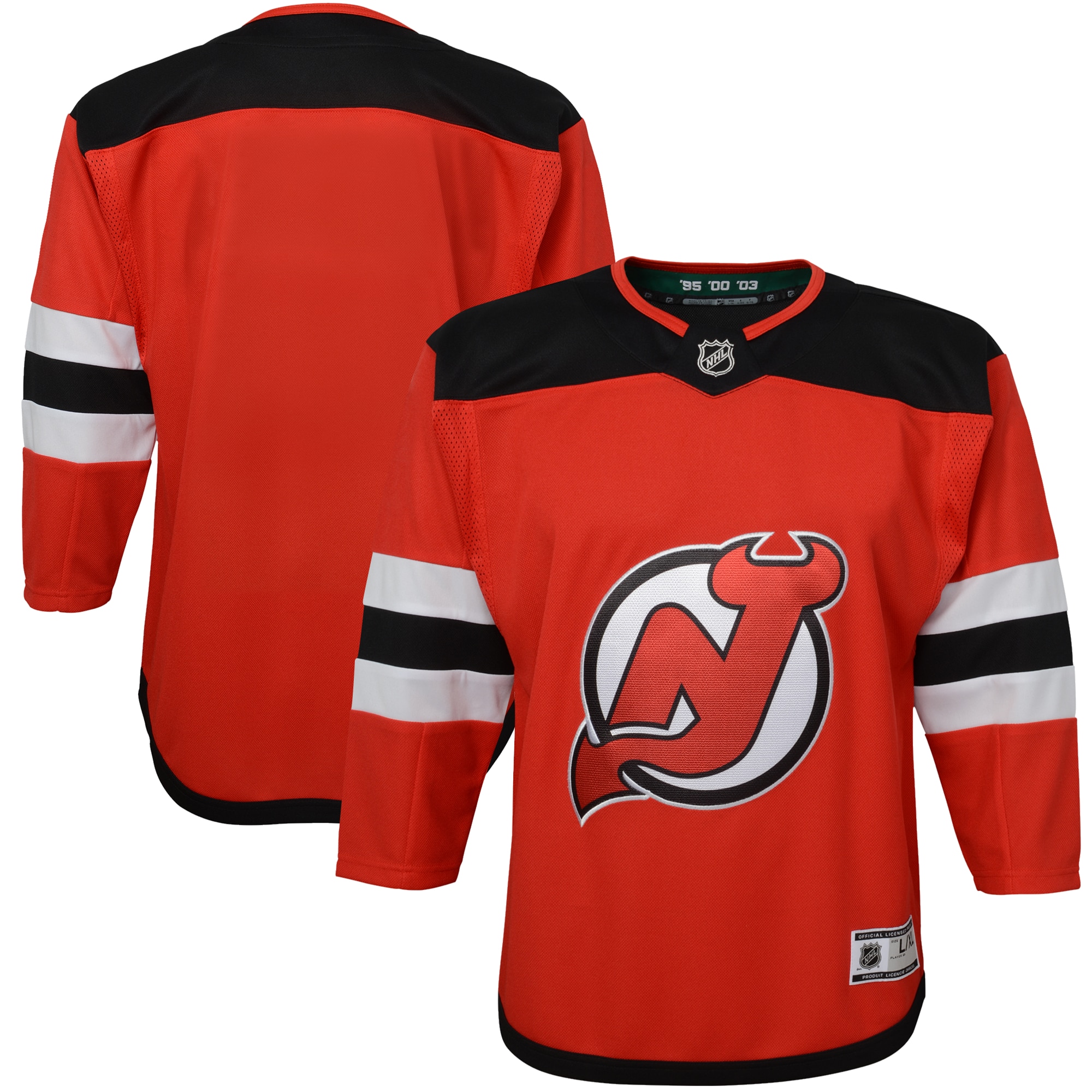 New Jersey Devils Youth Home Premier Blank Jersey – Red