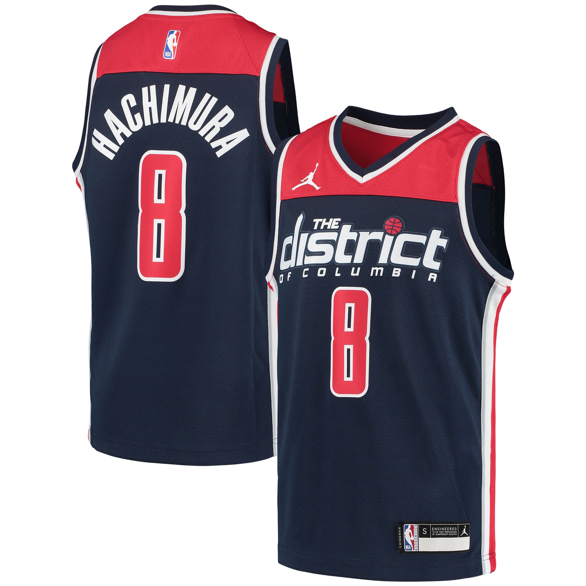 Rui Hachimura Washington Wizards Jordan Brand Youth 2020/21 Swingman Player Jersey – Statement Edition – Navy