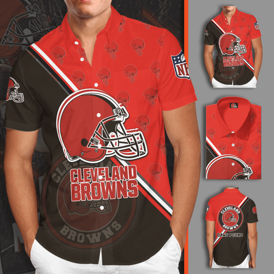 Cleveland Browns Football Team All Over Print 3D Hawaiian Shirt