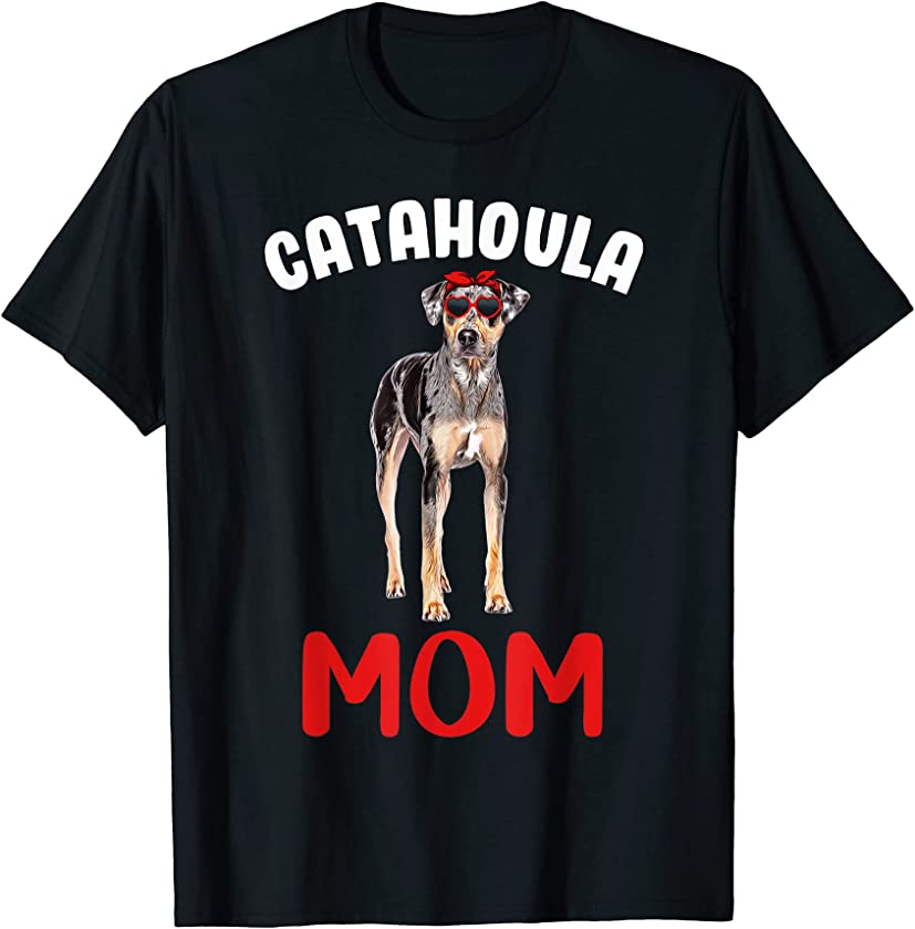 Catahoula Mom Funny Catahoula Leopard Dog Mom Mothers Day T-Shirt