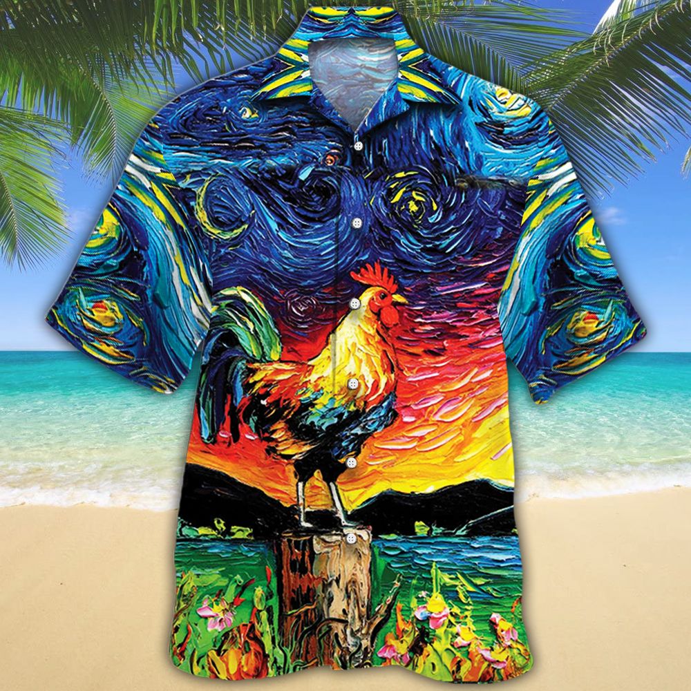 Rooster Lovers Night Hawaii Shirt Hawaii For Hawaii Aloha Ha107275