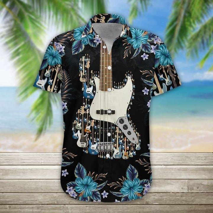 Bass Guitar Hawaiian Shirt Pre10009