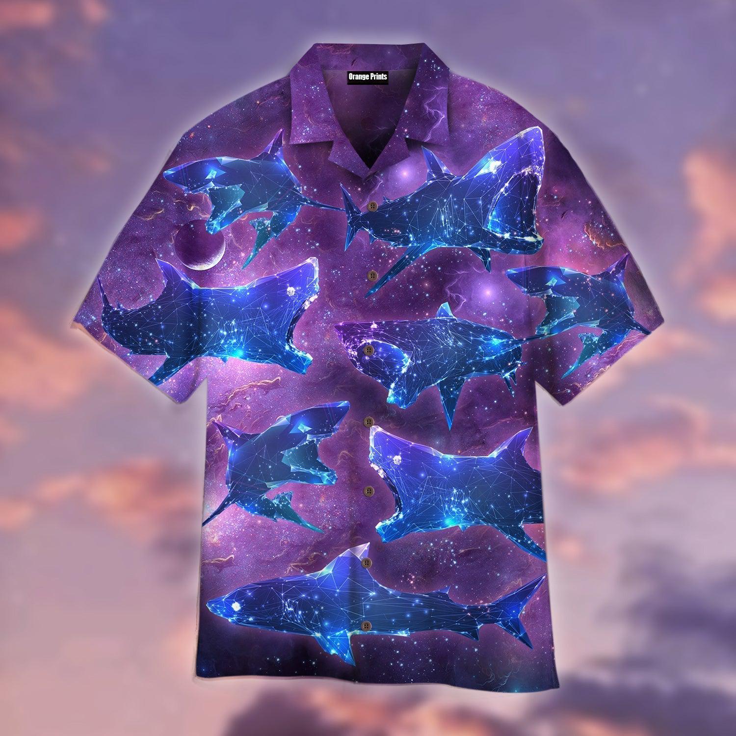 Neon Glowing Shark Hawaii Shirt For Men Women Ha44866